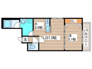 Cheval北10条の物件間取画像